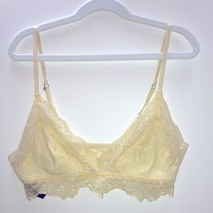 out from under | Yellow lace bralette | size M